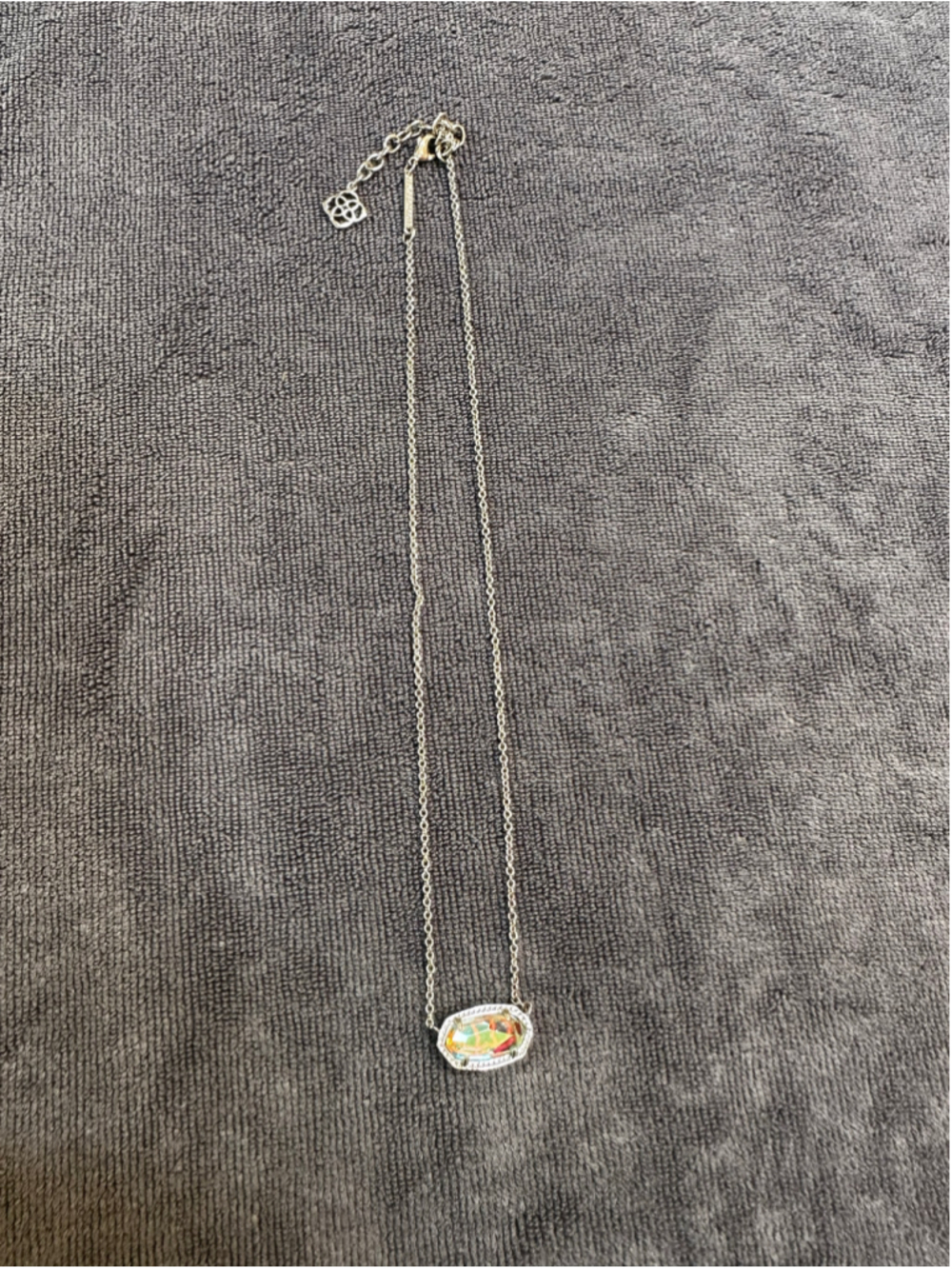 Kendra Scott Silver Multicolor Necklace